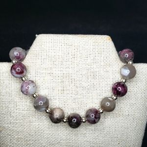 Plum blossom tourmaline bracelet